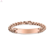 Bracelete robusto de aço inoxidável do ouro de Rosa, bracelete colorido ouro da jóia dos materiais